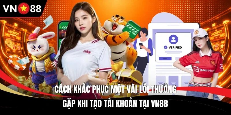 Cách khắc phục một vài lỗi thường gặp khi tạo tài khoản tại VN88